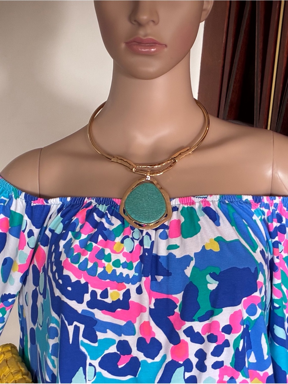 Lilly Pulitzer Lana Off-The-Shoulder Long Sleeve Romper - Size L - Picture 4 of 10